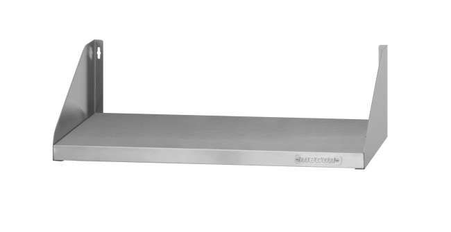 Полка навесная открытая ПНОб - 1500*300*180 "Base", цинк, сплошная