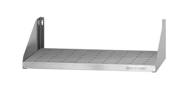 Полка навесная открытая ПНОб - 1500*300*180 "Base", цинк, перфорация