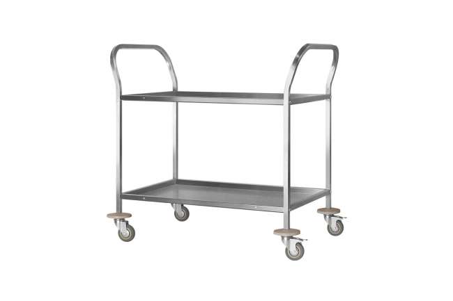 Тележка для сервировки ТДСп - 900*600*860 "Profi Inox", 2 уровня